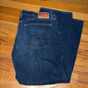 Lucky Brand 181 Relaxed Straight Fit Dark Blue Jeans